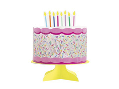 Asztali dekoráció Torta szóró rozettával - 20 cm - 1 db.