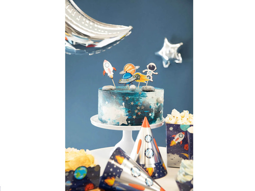 Cosmos cupcake picks - 7 db.