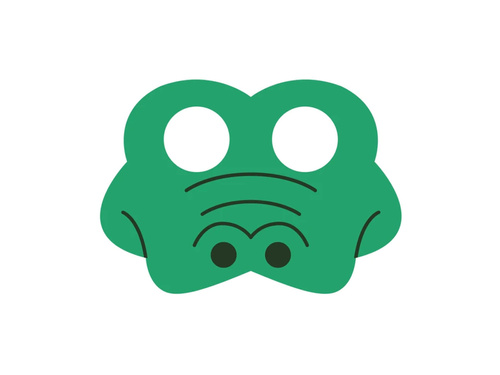 Krokodil filc maszk - 1 db.