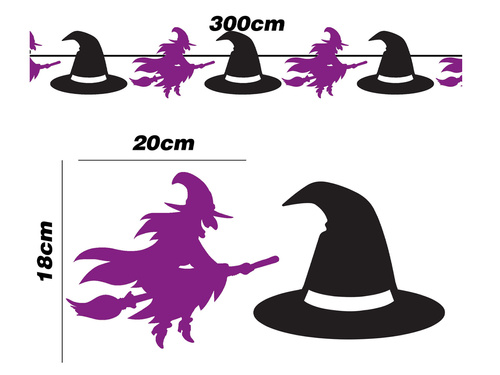 Boszorkány füzér - 300 cm - 1 db.