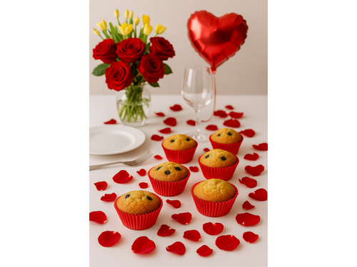 Rózsaszirmok - piros - 500 db.