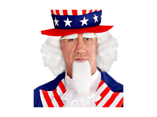 Paróka Mr. Amerika kecskeszakállal és szemöldökkel