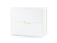 Szerelem esküvői vendégkönyv - 22 lap