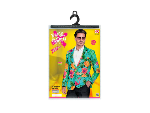 Neon Flamingo party kabát - türkizkék és világoskék