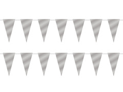 Baner girlanda flagietki srebrne - 500 cm