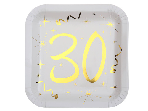 Harmincadik születésnapi papírtányér - 23 cm - 10 db.