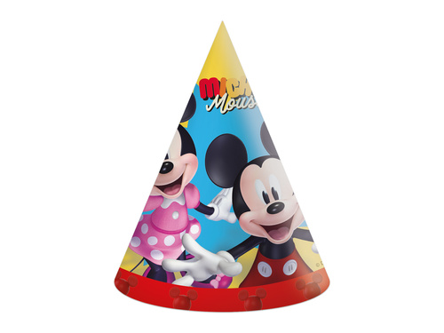 Mickey egér szülinapi sapkák - 6 db.