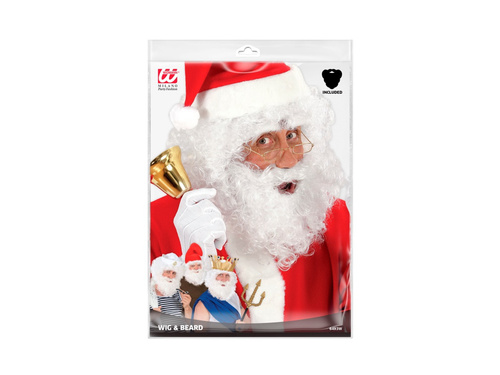 Fehér göndör szakállas paróka