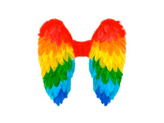 Szivárványos összecsukható tollszárnyak 50×50 cm