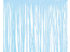 Világoskék ajtófüggöny - 100 x 200 cm