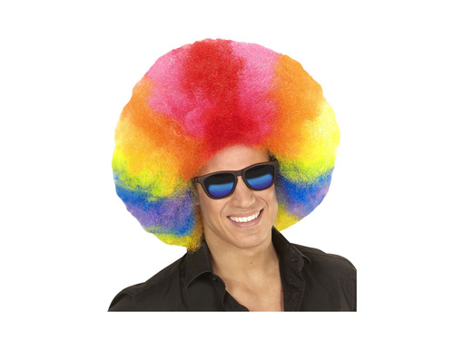 Kiváló minőségű többszínű afro paróka