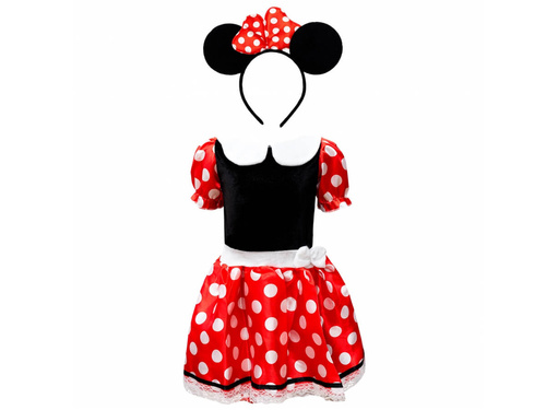 Piros egér jelmez - 2 darab.