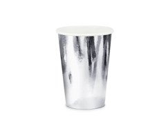 Ezüst papírpoharak - 220 ml - 6 db.
