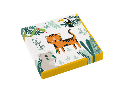 Szafari születésnapi szalvéták - 33 cm - 16 db.