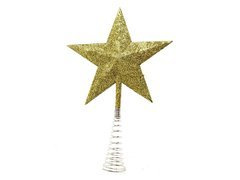 Arany karácsonyfa csillag - 23 cm - 1 db.