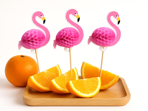 Koktélpálcikák Flamingók - 10 db.