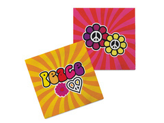 Hippie papírszalvéta - 33 cm - 20 db.