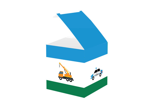 Dobozok vendégeknek Autók - 6 db.