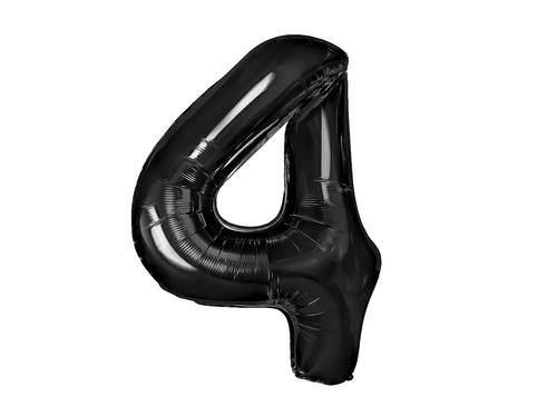 4-es számú fekete fólialufi - 100 cm - 1 db.