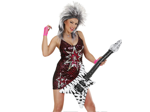 Felfújható zebra gitár - 95 cm - 1 db.