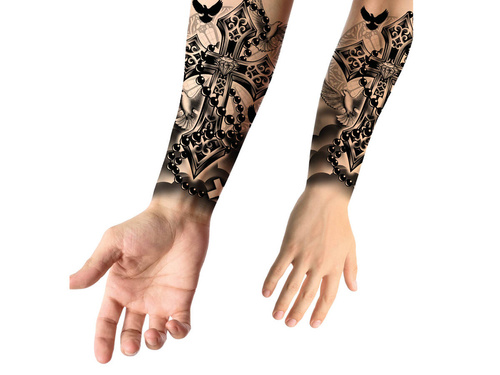 Kereszt alkar tetoválás - 1 db.