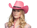 Rózsaszín cowboy kalap - 1 db.