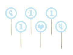 Tortaszedők egy fiú születésnapi partijára - 6 db.