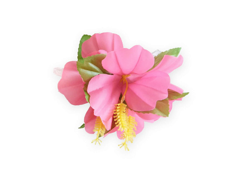 Hawaii kitűző nagy virág rózsaszín - 1 db.