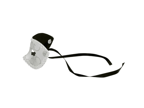 Ezüst farsangi maszk - 1 db.