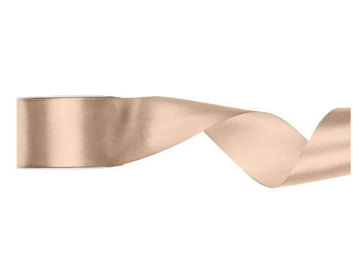 Szatén szalag, barack, 50 mm/25 m, 1 db.