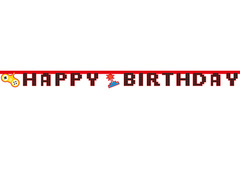 Happy Birthday Gaming Party Banner - 1 db.