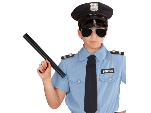 Rendőrségi gumibot fekete - 29 cm - 1 db.