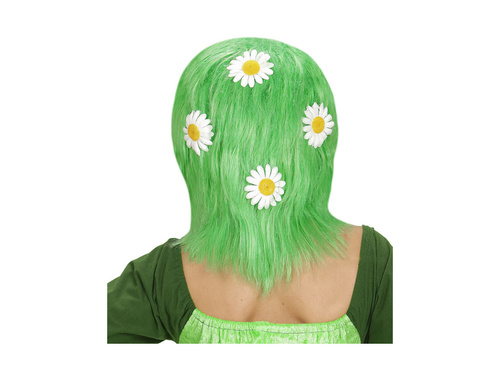 Zöld Mother Nature paróka százszorszépekkel