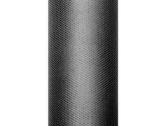 Sima fekete tüll - 30 cm x 9 méter - 1 db.