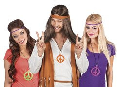 Hippi nyaklánc - vegyes színek