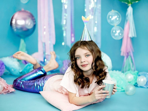 Irizáló sellő sapkák - 6 db.