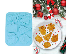 Karácsonyi kekszforma - 6 db.