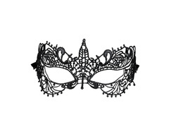 Fekete csipke farsangi maszk - 1 db.