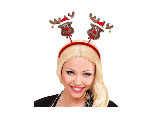 Rénszarvas fejpánt csengettyűkkel