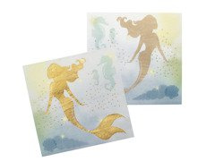 Sellő születésnapi szalvéta - 33 cm - 20 db.