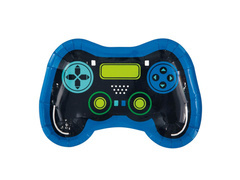 Papírtányérok születésnapra Game Controller - 24 cm - 8 db.