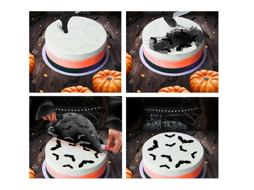 Torta sablonok denevérek - 1 db.