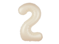 Fólialufi krémszínű lufi 2 - 100 cm - 1 db.