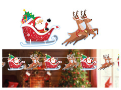 Télapó szánja karácsonyi füzér - 300 cm - 1 db.