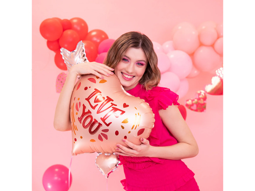 Fólia lufi Szívvel és nyíllal - 69x54 cm - 1 db.