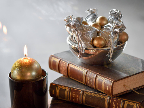 Ezüst táskák vendégeknek - 8 x 10 cm - 6 db.