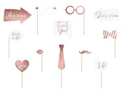 Fotó kellékek az esküvőre - 12 db.