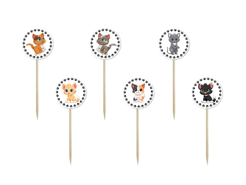 Tortaszedő macskák - 6 db.