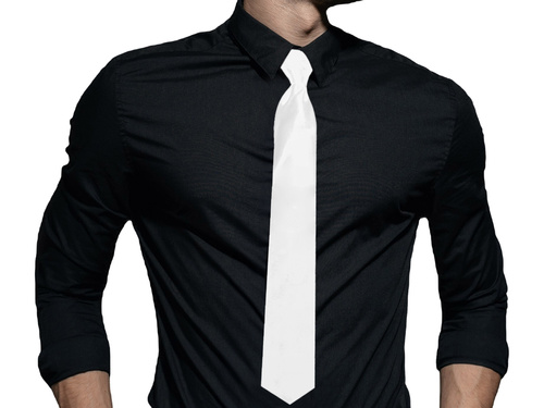 Fehér nyakkendő - 48 cm - 1 db.