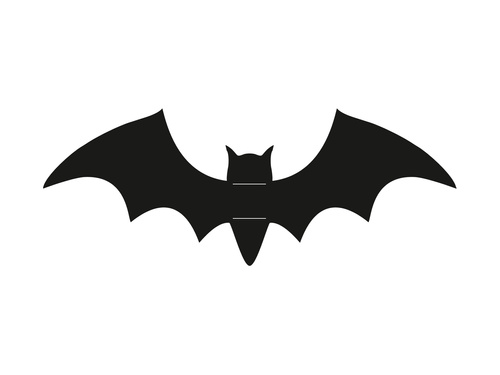 Lógó dekoráció Denevérek fekete